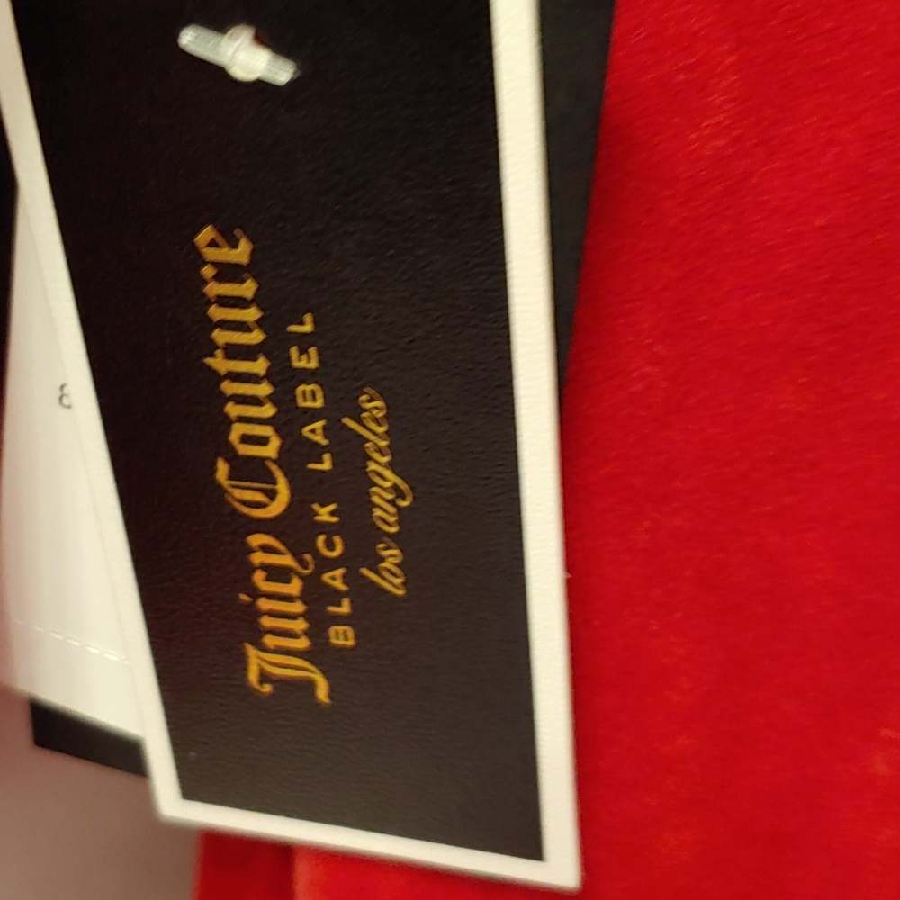 Juicy Couture.Red.Velour Flared Sleeves Sale SALE. Marked Down Sale SALE - Picture 2 of 6